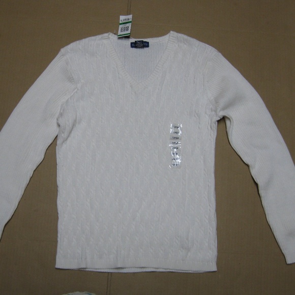 Karen Scott V-Neck Sweater   Large - Picture 1 of 9